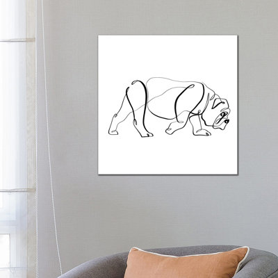 Bulldog I by Dane Khy - Wrapped Canvas Gallery-Wrapped Canvas Giclée