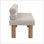 Banc de salle à manger rembourré, bout de lit, banc d'entrée, repose-pieds Boucle pour salle à manger, chambre à coucher, salon, pieds en bois d'hévéa