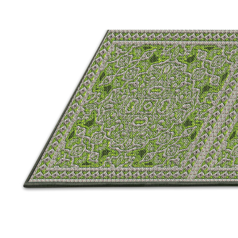 Damask Indoor Rug, Rectangle 2' x 3'