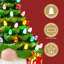 Arbre de Noël gnome 12 po, décoration de Noël de table avec 60 lumières DEL multicolores