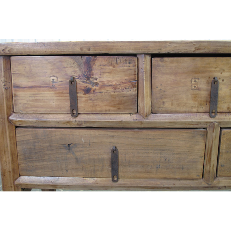 Antique Chinese Console Table with Five Drawers
