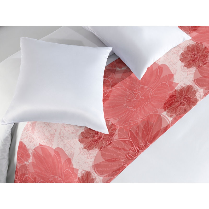 Foulard de lit Ambesonne Fleurs Boho, Très grand lit