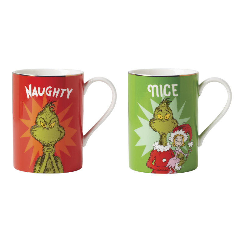 Ensemble de grandes tasses Merry Grinchmas