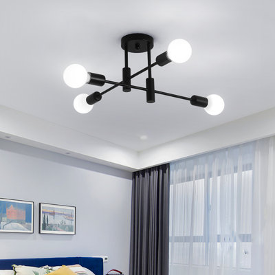 Lustre sphérique Spoutnik à 4 lumières à intensité variable Coblitz