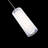 Metropolis 1 - Light Brushed Nickel LED Single Pendant