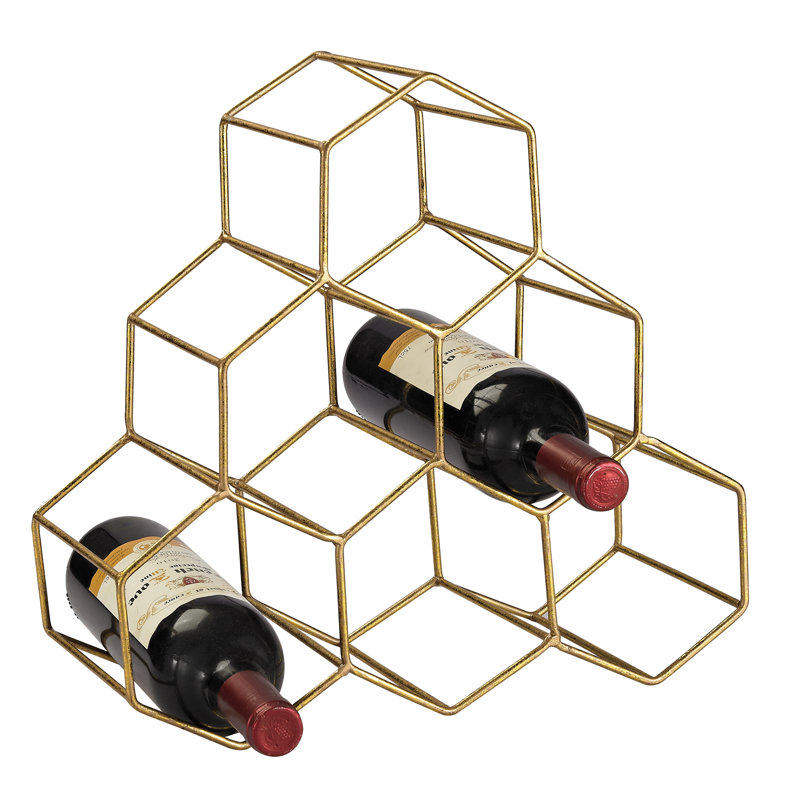 Support à vin angulaire