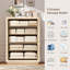 Commode 5 tiroirs, commode, armoire de rangement moderne avec tablette ouverte-379673577