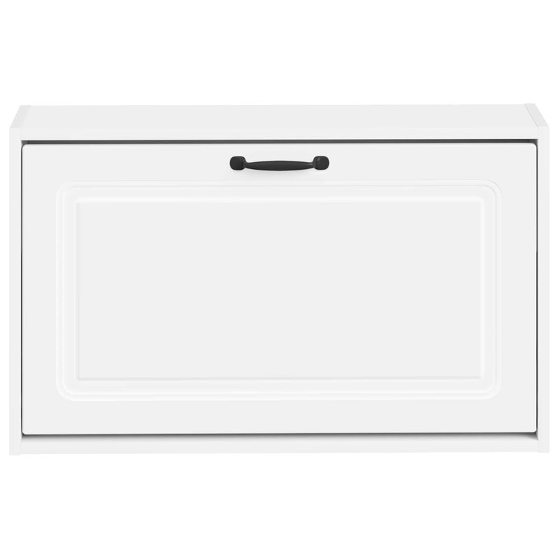 Flip Down Shoe Storage, 43 cm H x 71 cm W x 17 cm D, White