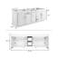 Meuble-lavabo de salle de bain Concord de 72 po seulement - entièrement assemblé, blanc