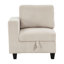 Canapé modulaire en velours côtelé beige avec poignée en boucle et siège de rangement rembourré moderne-1803219581