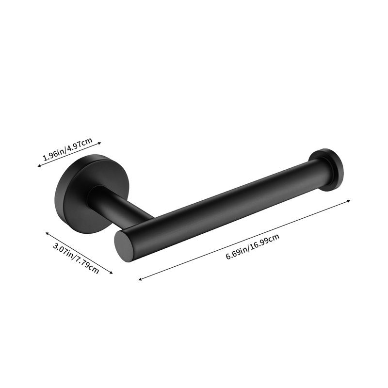 Ensemble de 2 porte-papier hygiénique noir élégant