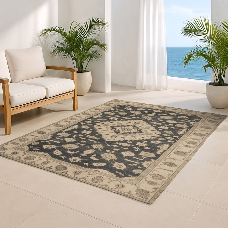Tapis d'intérieur et d'extérieur surteint beige
