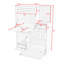 Ensemble de meubles pour chat 2 pièces, table d'appoint et bac à litière, maisonnette pour chat avec rangement-1627427024