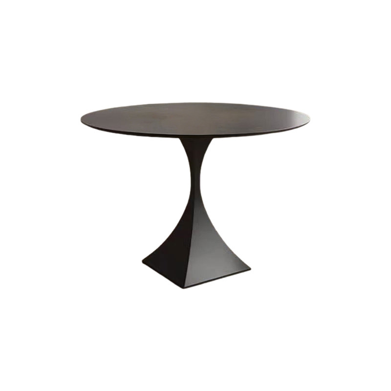 Table de salle à manger noire, H 29,53 po x L 31,50 po x l 31,50 po