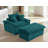 Accent Armchair With Ottoman-442978196
