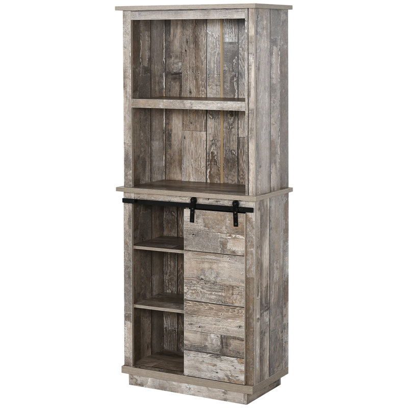 Armoire de rangement Pantry avec porte de grange coulissante