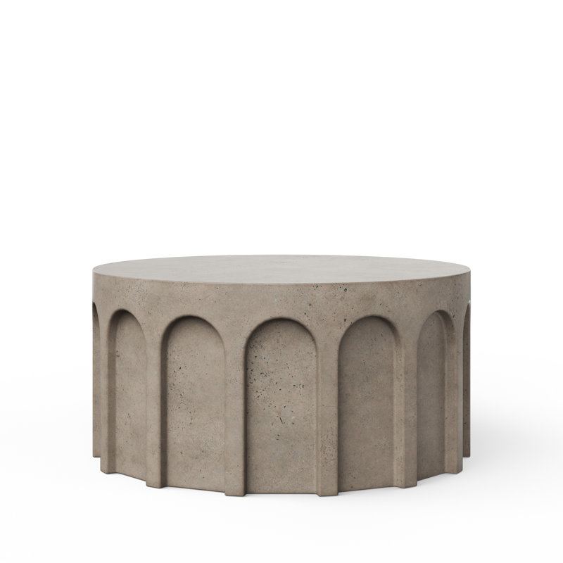 Vicky Round Coffee Table, Gray