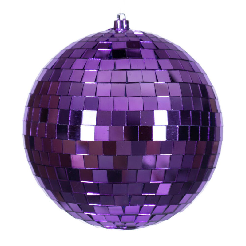 Ornement boule miroitante, Mauve