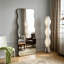 Shyfoy 80x180cm Full Length Mirror  Metal Framed Flat Wavy Floor Mirror Free Standing
