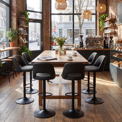 Swivel Upholstered Bar Stool