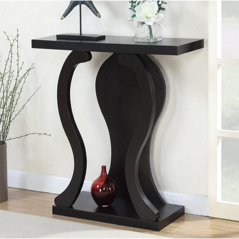 Hubbert 31.5'' Console Table, Espresso, 34" H x 31.5" W x 11.5" D