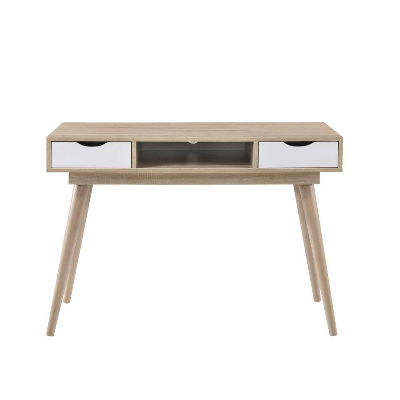 Caroline Computer Desk, Sonoma Oak/White