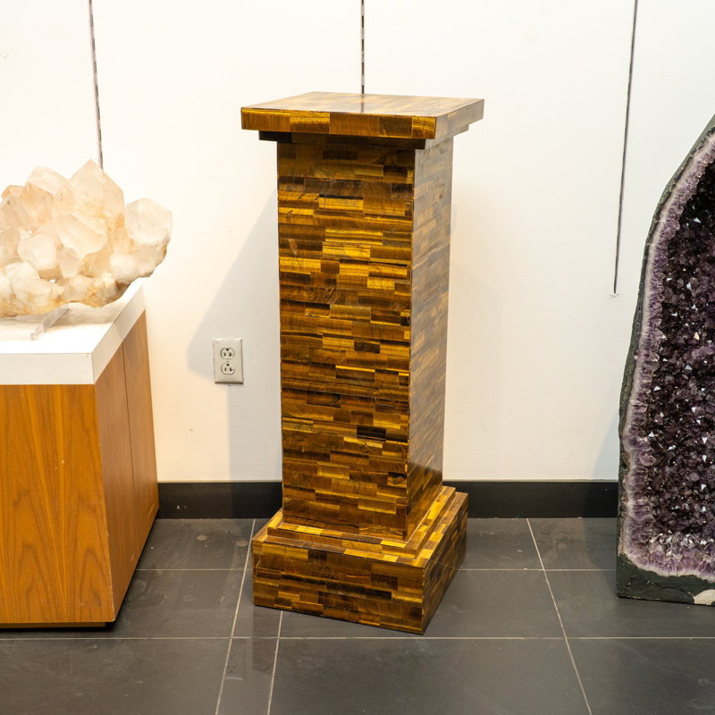 Large Genuine Polished Tiger's Eye (42.5") Pedestal