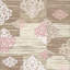 Tapis gris / beige en polyester tissé à la machine Moncada-1731188505