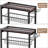 4 Tier Slim Rolling Storage Cart with Pull-Out Baskets