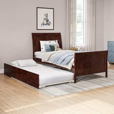Lampley Twin Platform Bed with Trundle by Harriet Bee