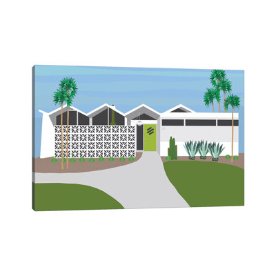 Palm Springs Living I par Jen Bucheli - Giclée sur toile tendue avec châssis