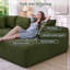 Canapé en L 96 po moderne, canapé modulaire rembourré avec coussin, canapé-lit à combinaison libre pour le salon, canapé à compression dans une boîte et sans assemblage requis-538353754-542252932