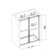 79'' W x 4'' H Shower Door with Glass