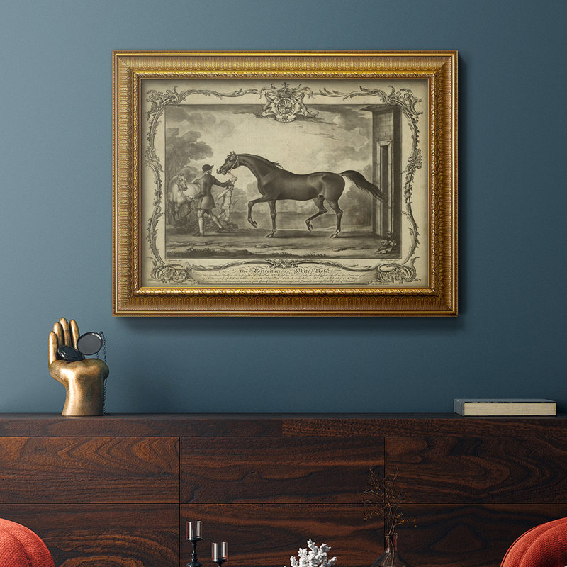 Distingué chevaux IV - Cadre photo, impression sur toile, H 16 po x l 20 po x P 2,5 po