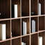 Bibliothèque en bois massif de noyer noir