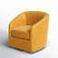 Holden 31.5" Wide Velvet Swivel Barrel Chair-960643141
