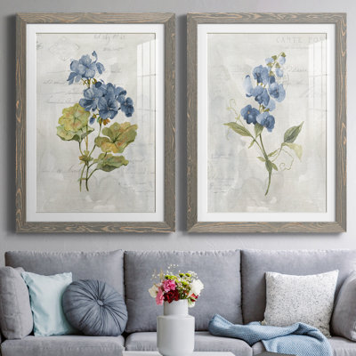 " Blue Linen Geranium " 2 - Pieces