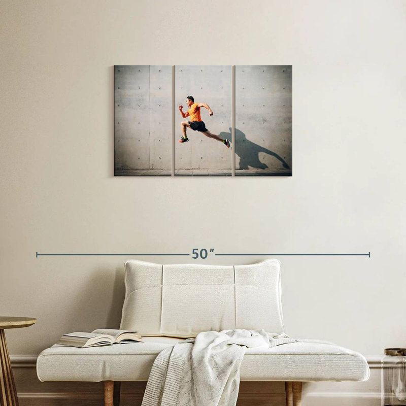 Jumping Man, 20" H x 33" W