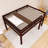 Wood Frame Full Size Loft Bed With Ladder-1061361153-1061361182