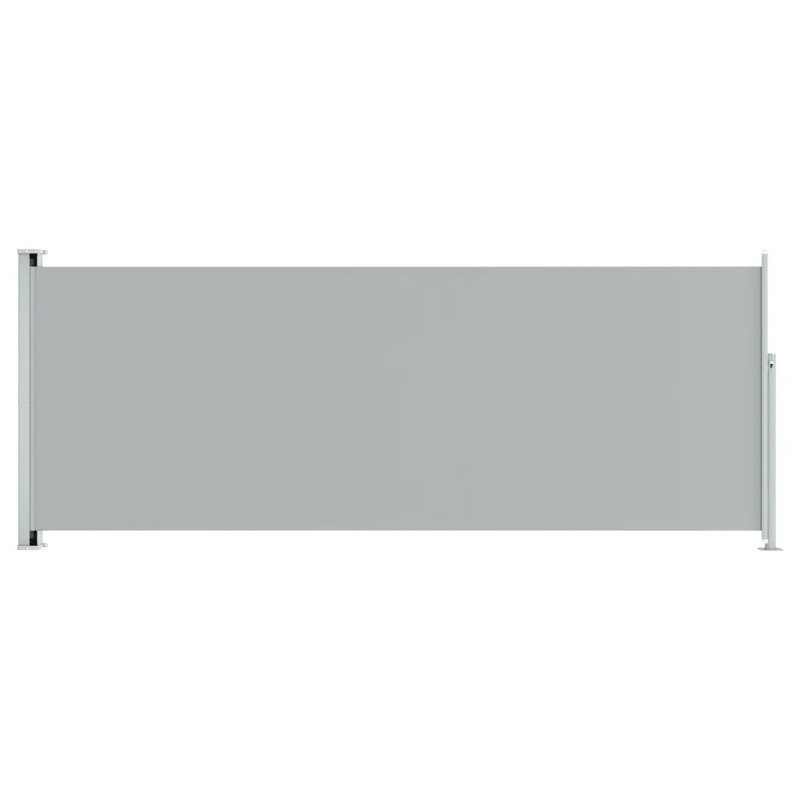 Symple Stuff 300cm W Fabric Cover Motorised Retractable Side Awning, Grey, 117cm H x 600cm W