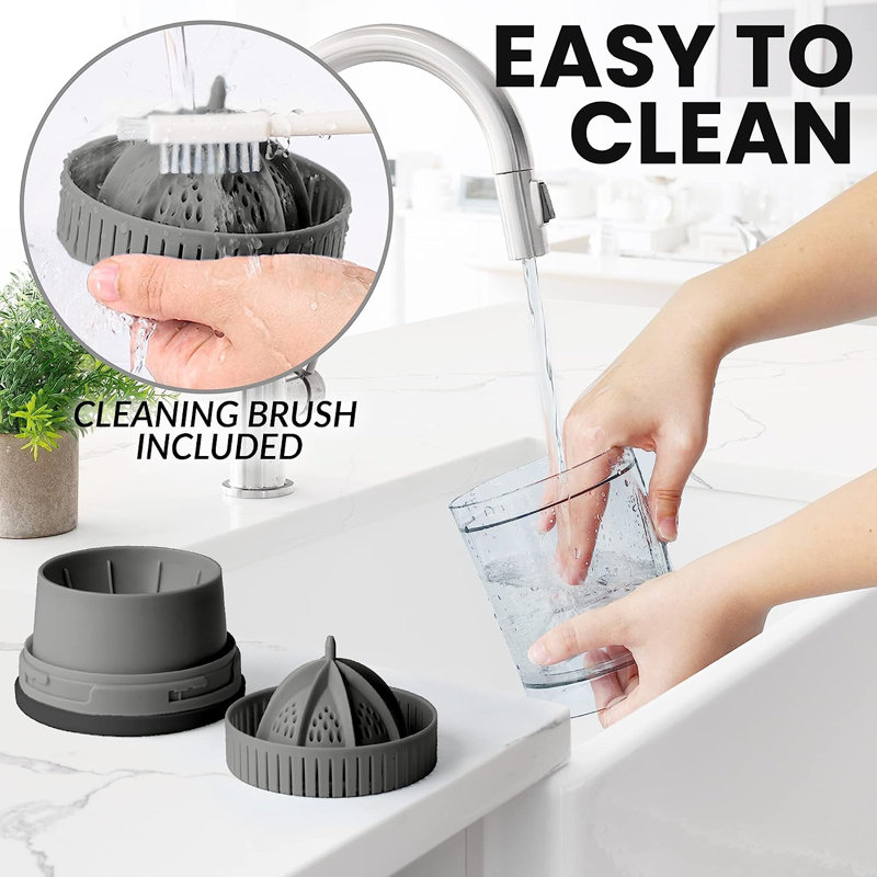 Zulay Kitchen Juice Vortex Portable Juicer Squeezer For Fruits and Vegetables - Wireless USB Rechargeable Small Citrus Juicer Machine