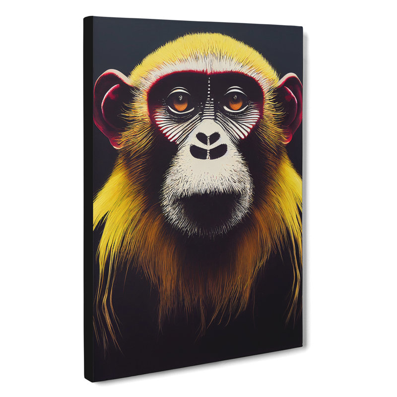 Magnificent Monkey - Wrapped Canvas, 76cm H x 50cm W x 3cm D