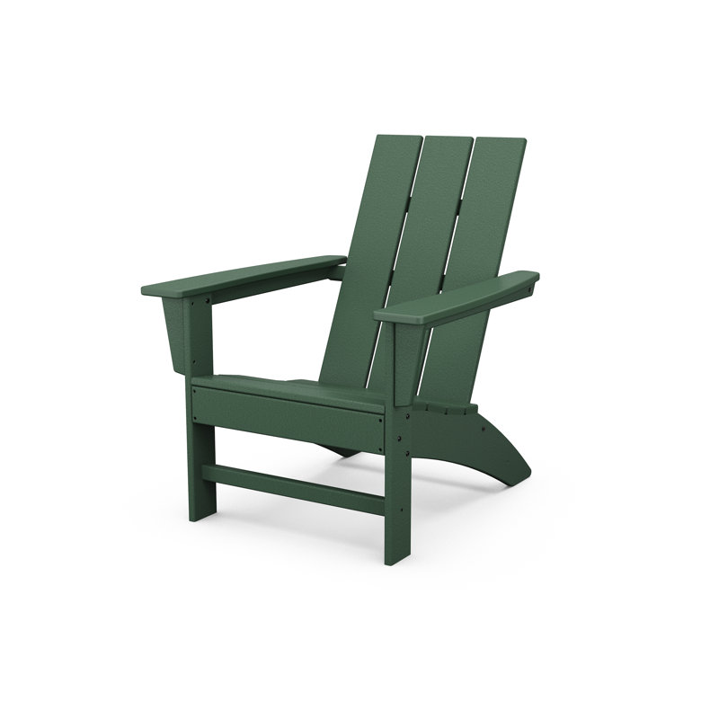 POLYWOOD X Sol 72 Jamarion Adirondack Chair in Green, Green