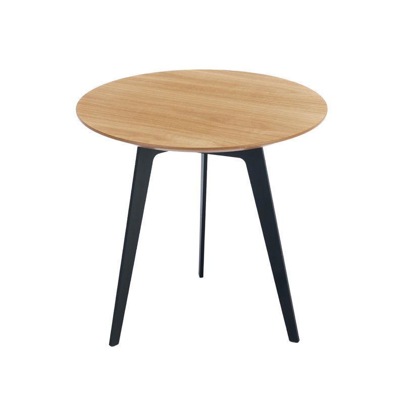 2 Piece Set Of Modern Round Coffee Table With Metal Leg For Living Room,End Side Tables For Bedroom Office Balcony Yard