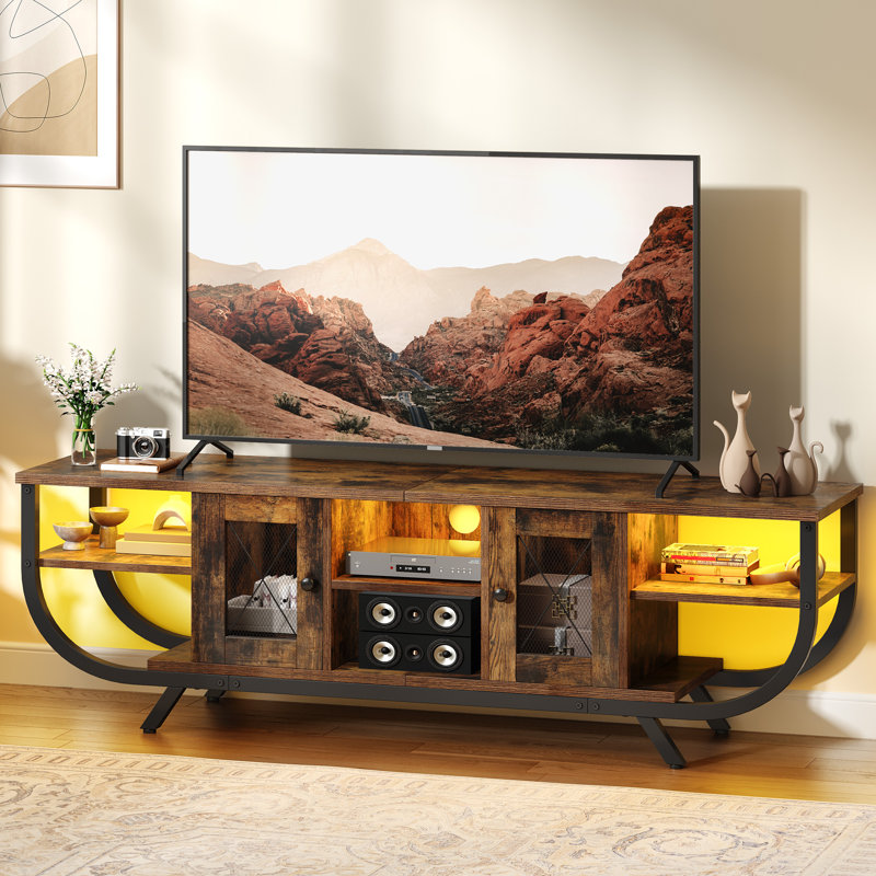 Unfinished TV Stand, Brown, 45cm H x 140cm L x 35cm W