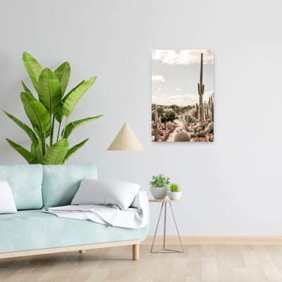 Art contemporain contemporain avec cactus