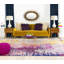 Tapis mauve / jaune / gris à motif abstrait Ratcliff-658028765