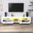 LED Floating TV Stand For 65 Inch TV, Modern High Glossy Wall Mounted TV Cabinet For Living Room, Bedroom-383824331