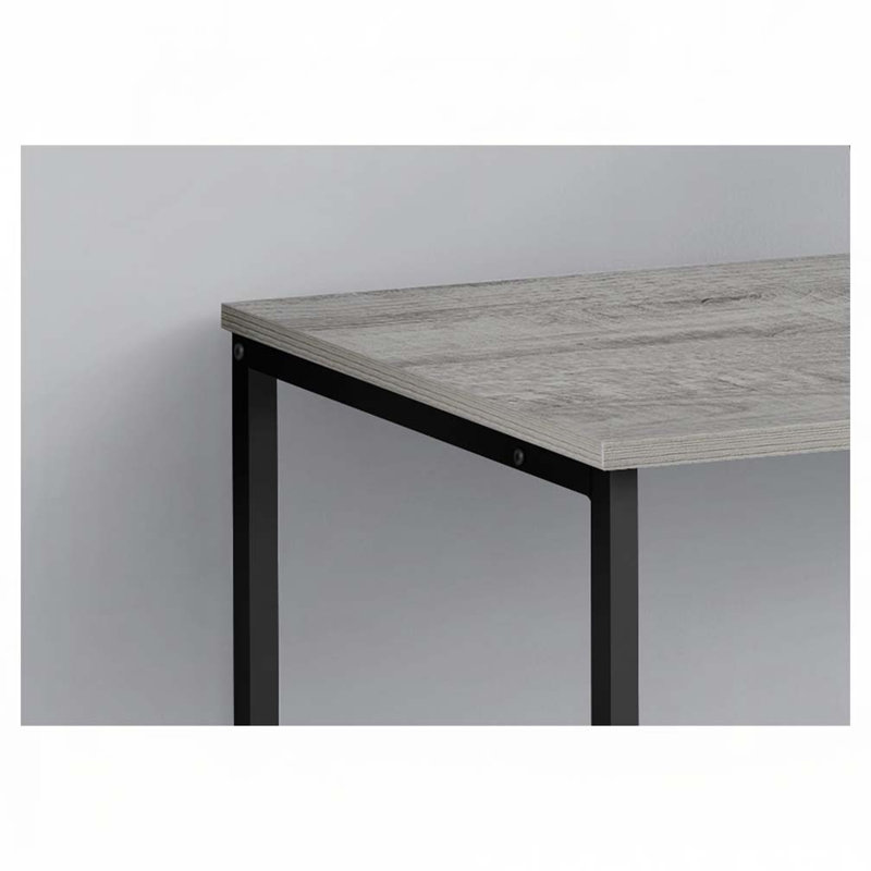 Home Office Computer Desk, Grey/Black