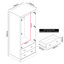 Bristol 2 Door 2 Drawer Wardrobe-103840082